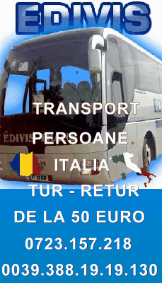 transport persoane romania-italia